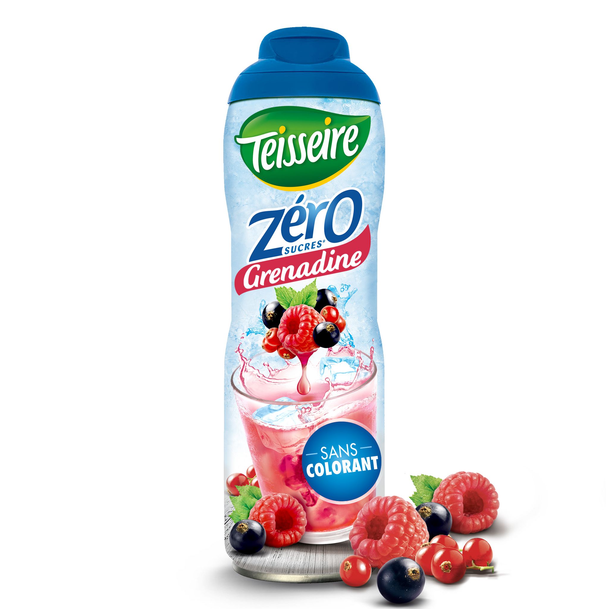 TEISSEIRE Sirop à la grenadine zéro sucre bidon 60cl