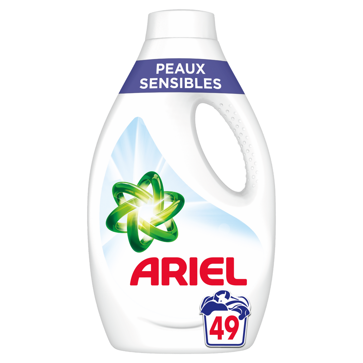 ARIEL Lessive liquide peaux sensibles 49 lavages 2.45l pas cher