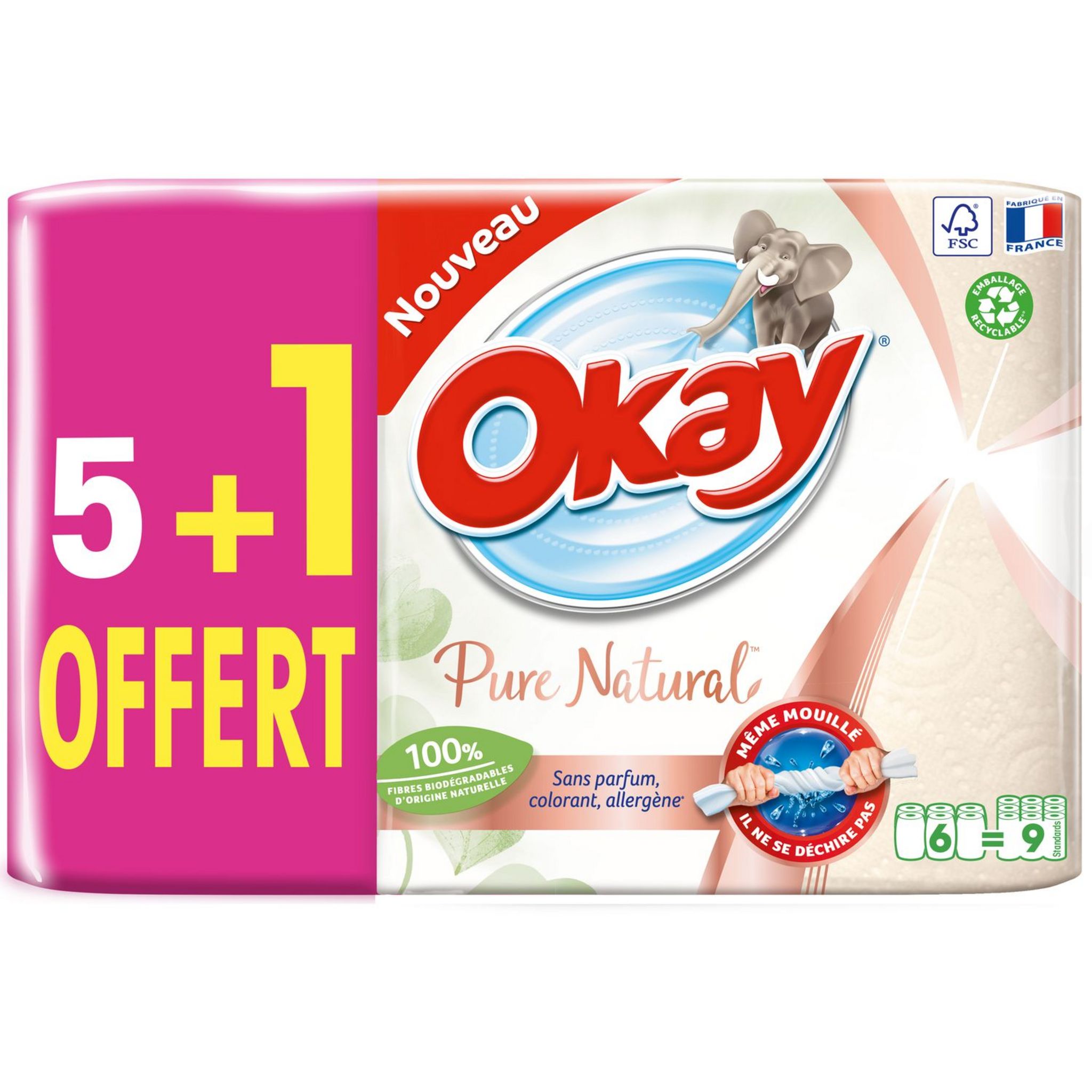 Papier Essuie Tout Essuie-tout Okay Collector - Lot Économique 8