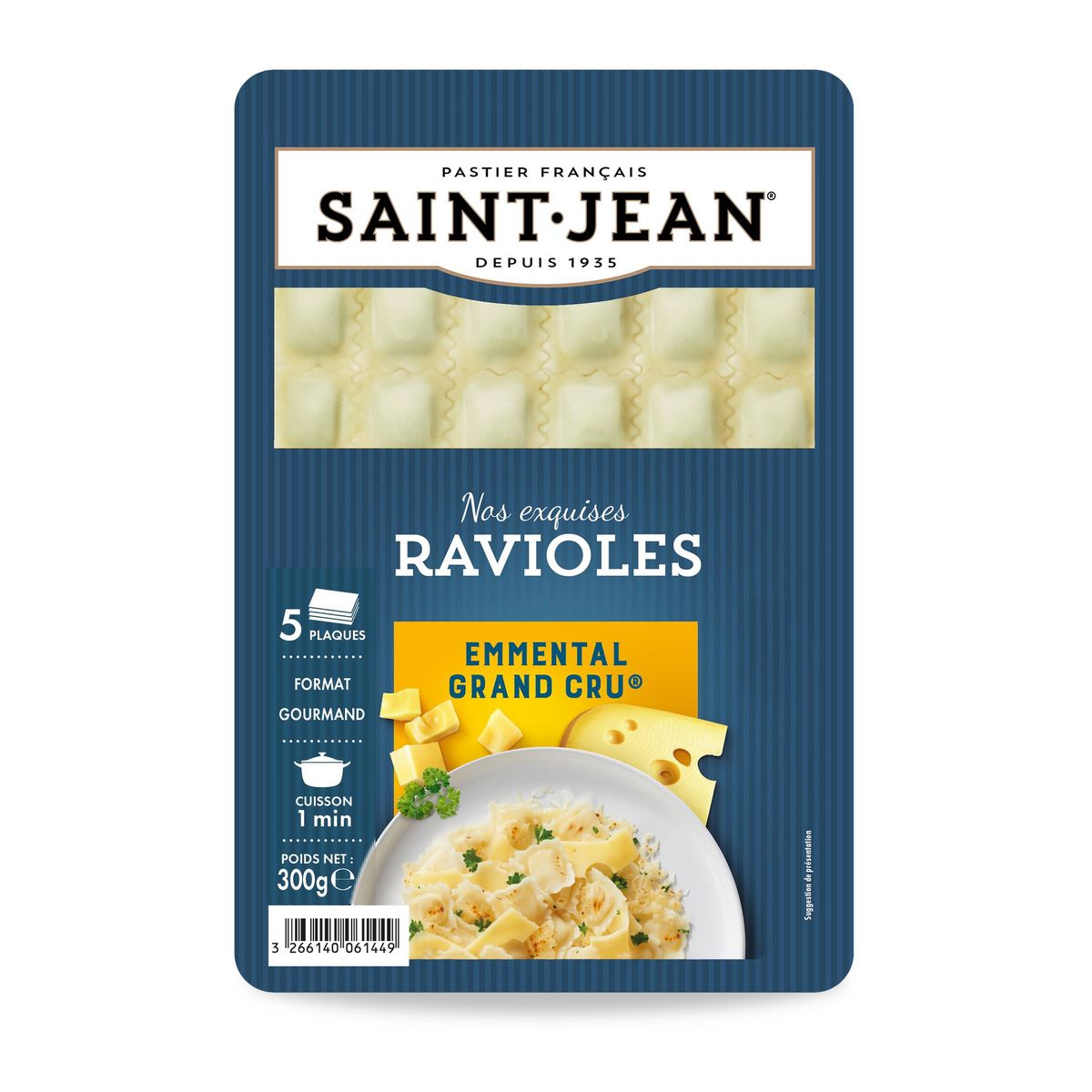 SAINT JEAN Ravioles emmental grand cru 300g