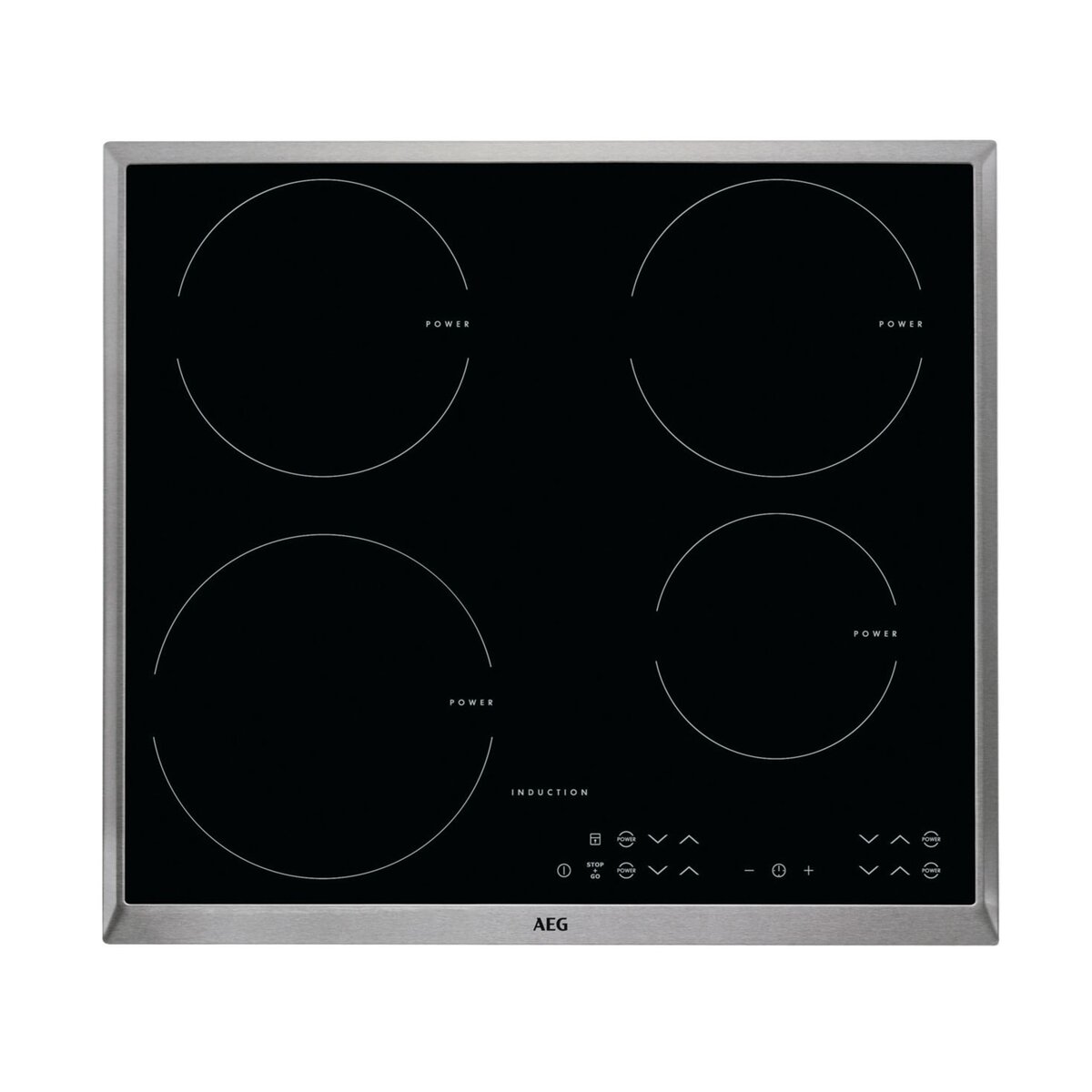 AEG Table de cuisson à induction HK634200XB, 58 cm, 4 Foyers