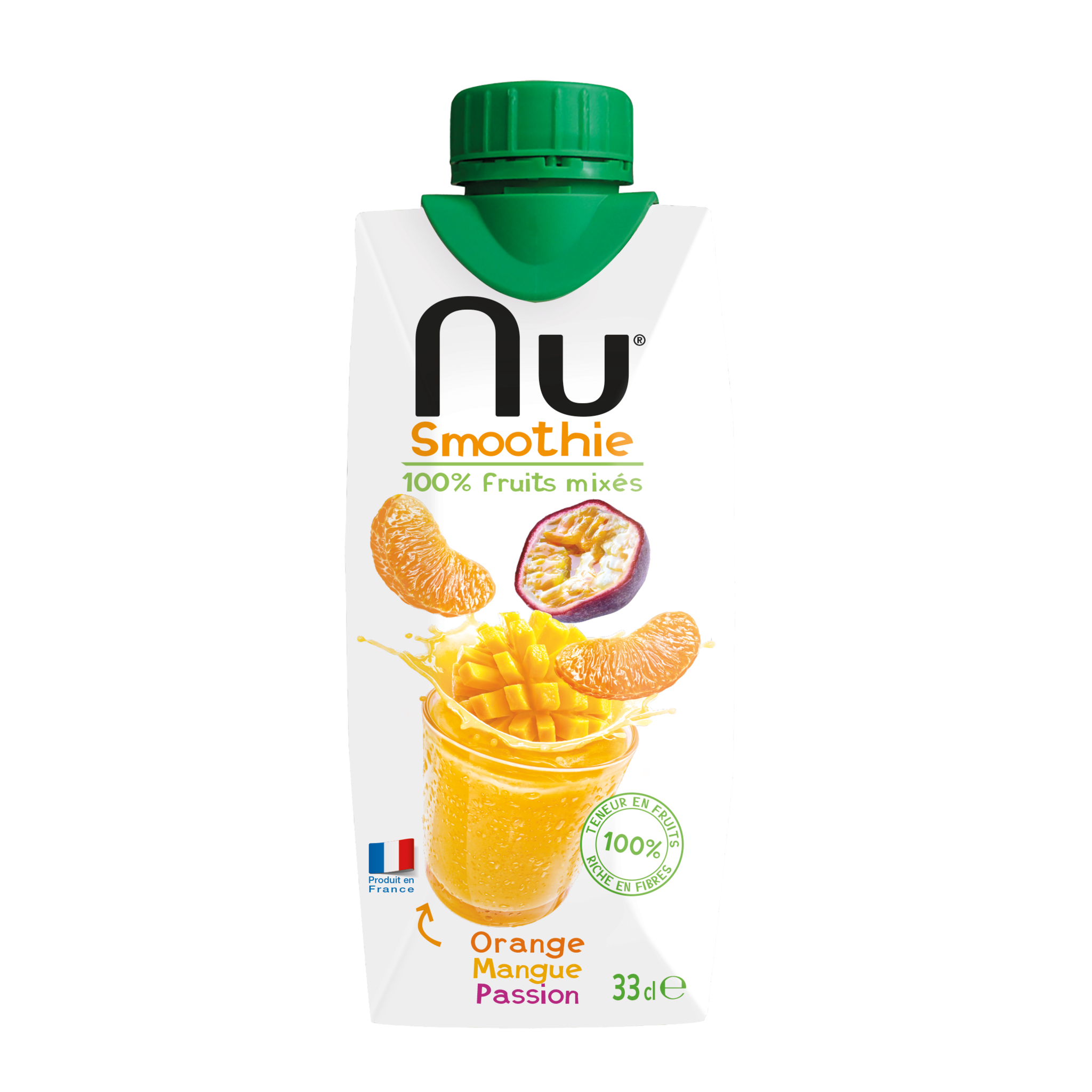 NU Smoothie orange et mangue 330ml