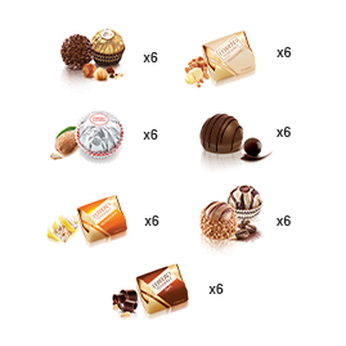 FERRERO Golden Gallery Assortiment de chocolats 42 pièces 405g