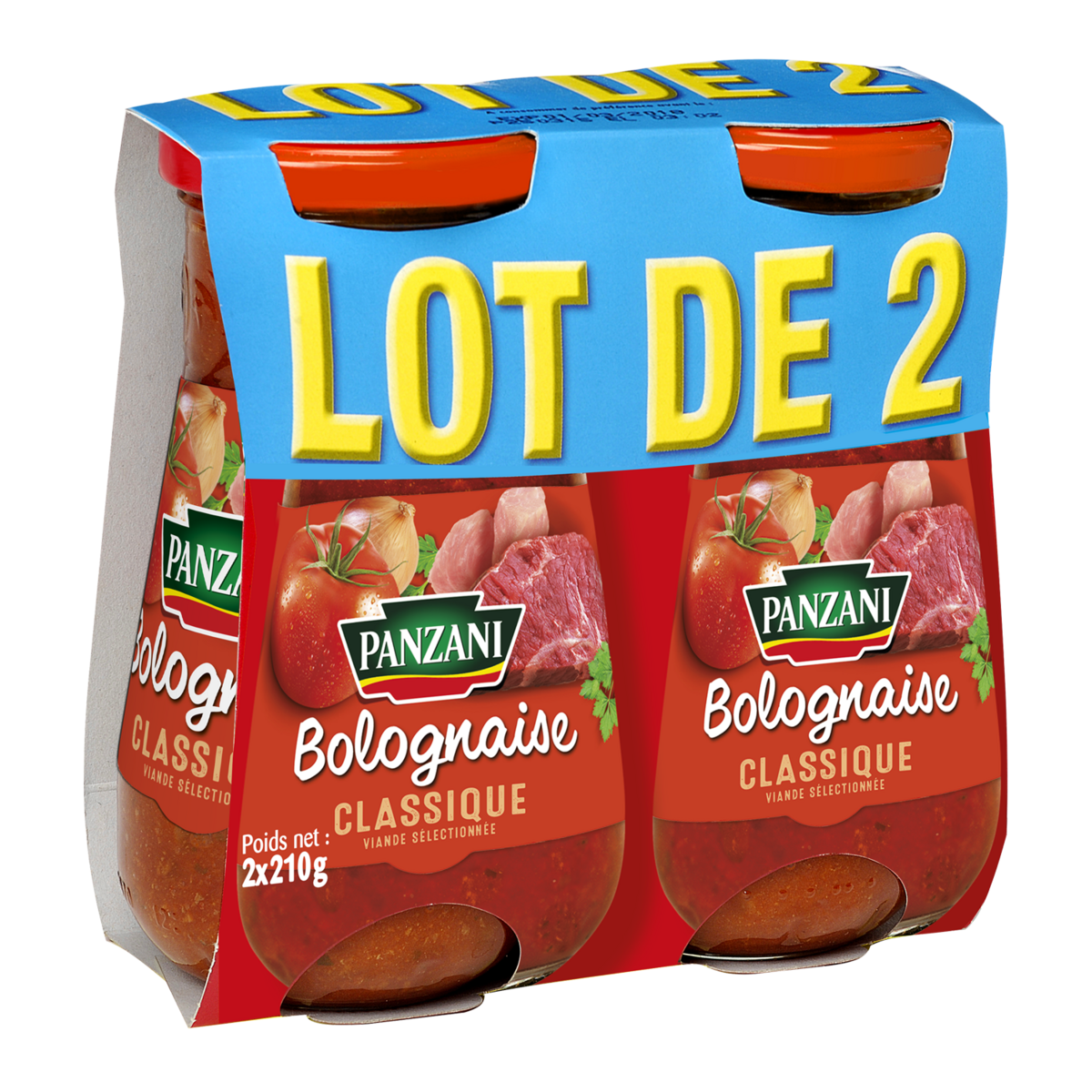 PANZANI Sauce bolognaise classique 2x100g