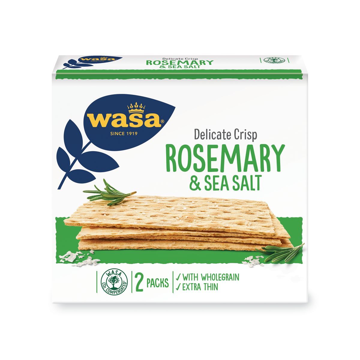 WASA Tartines craquantes au romarin et sel marin 190g