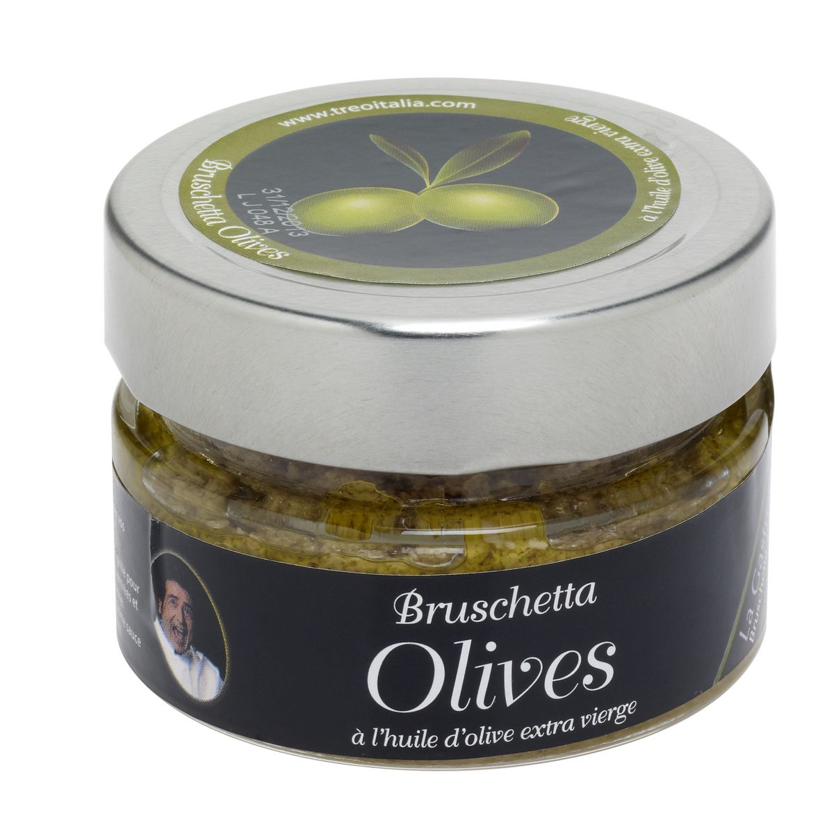 TREO Tartinable bruschetta aux olives et à l'huile d'olive extra vierge 90g