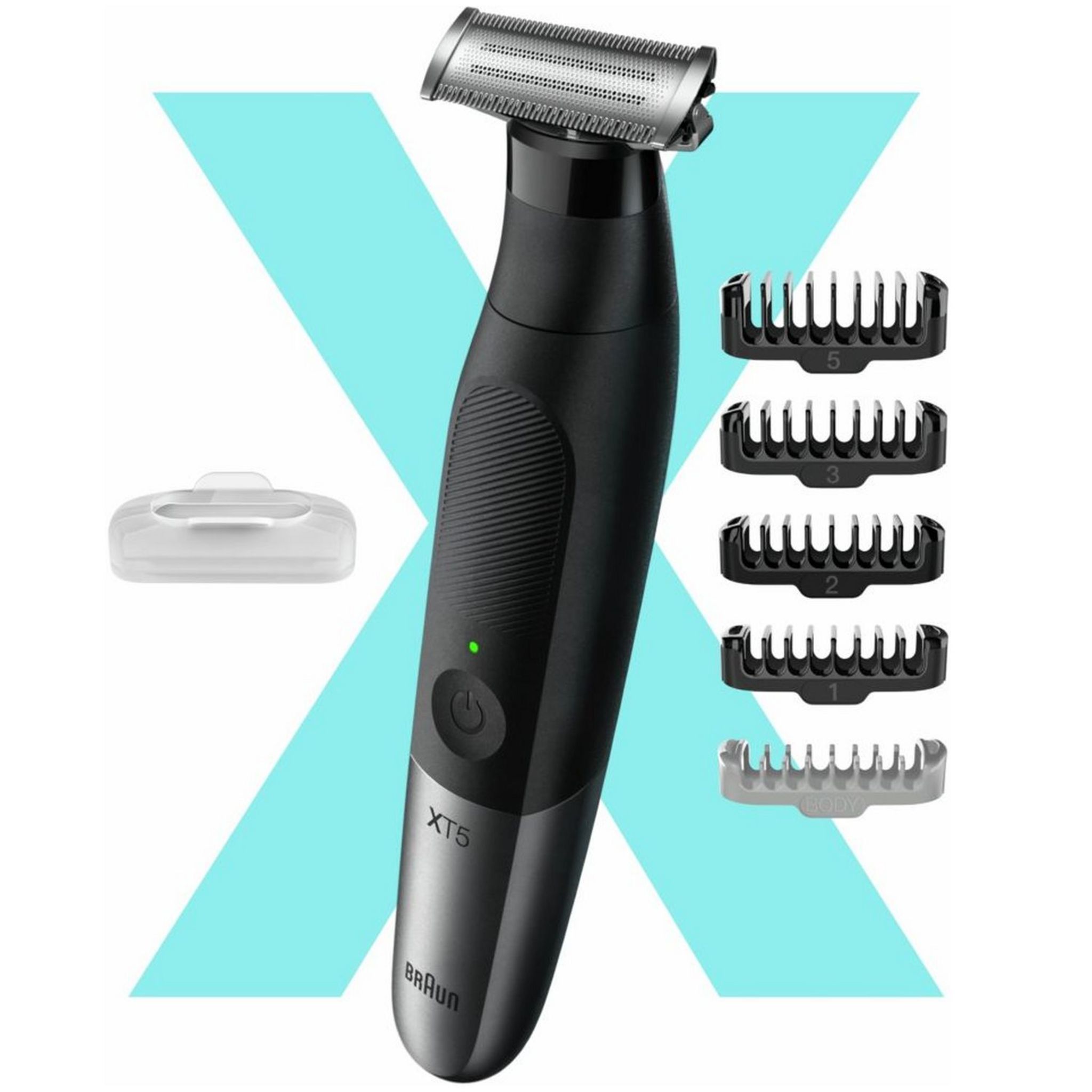 Voir la diapositive 6 : BRAUN Tondeuse visage et corps XT5100 - Noir