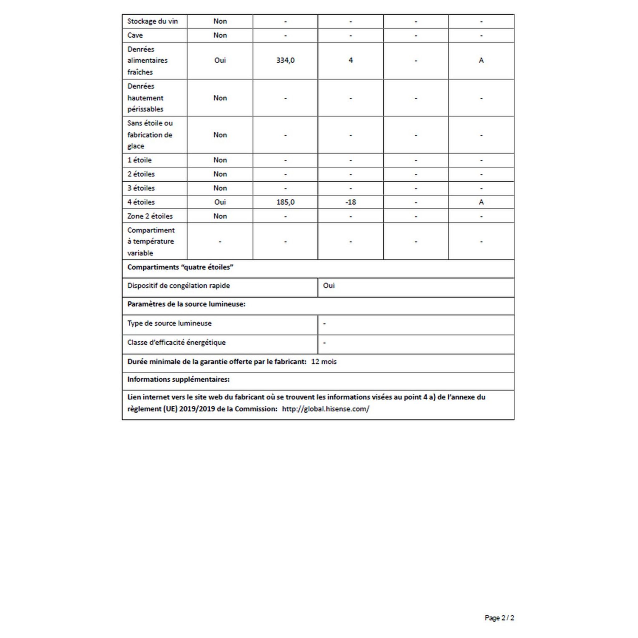 Voir la diapositive 5 : HISENSE Réfrigérateur américain RS677N4WIF, 519 L, Froid ventilé No frost