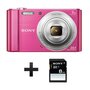 SONY Appareil Photo Compact - DSC-W810 - Rose - Objectif 4.6-27.6 mm + Carte SD 8 Go