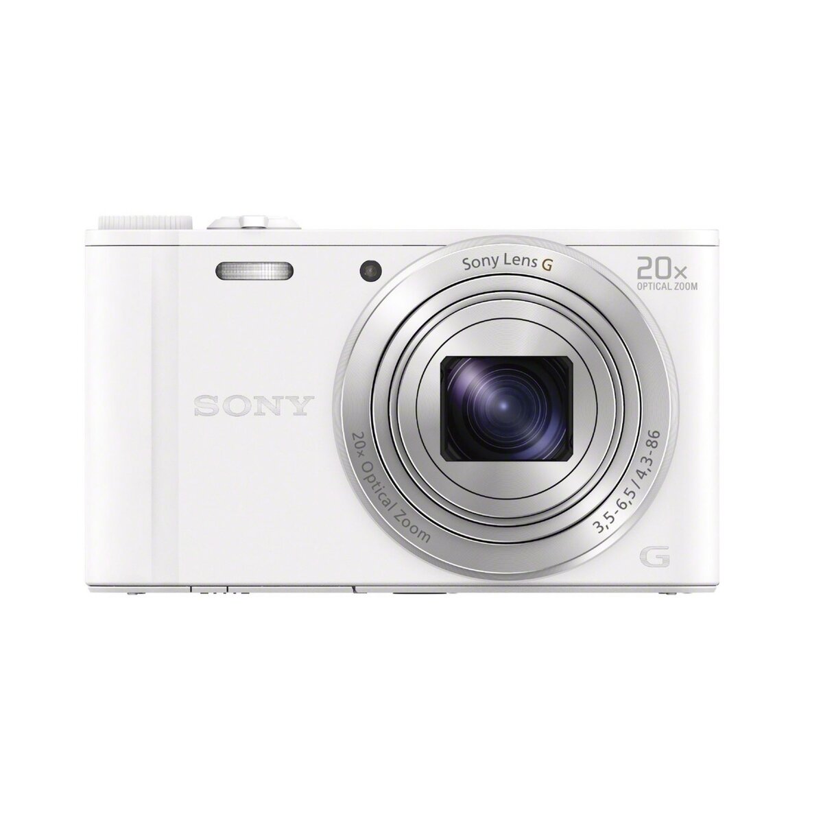 SONY Appareil Photo Compact - DSC-WX350 - Blanc + Objectif 4.3-86 mm