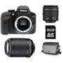 Voir la diapositive 1 : NIKON Appareil Photo Reflex - D3400 - Noir + Objectif 18-55 mm + Objectif 55-200 mm + Sac Photo + Carte SD 8Go