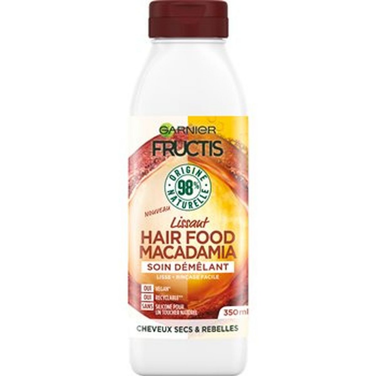 FRUCTIS Hair Food macadamia soin démêlant cheveux secs et rebelles 350ml