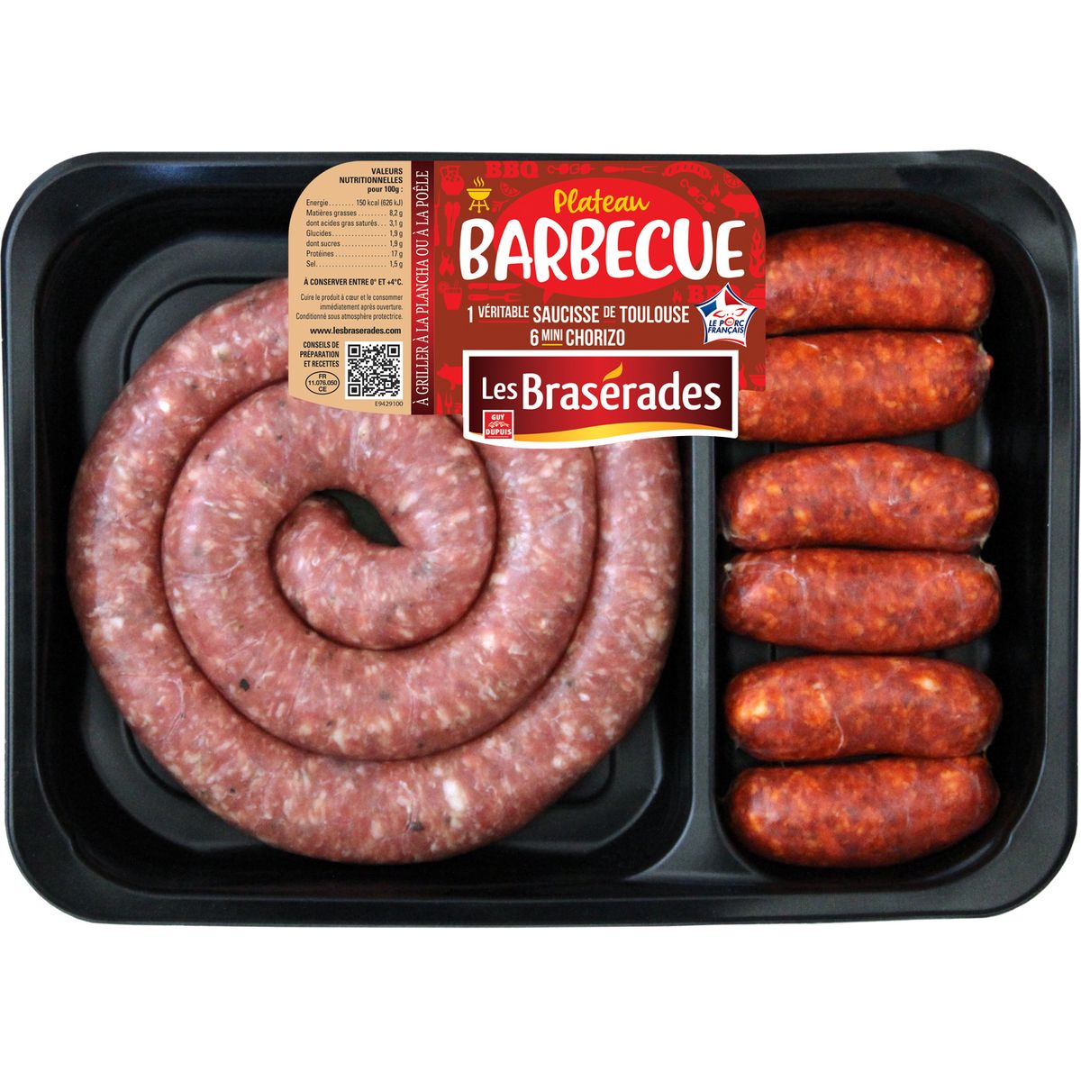 LES BRASERADES Plateau barbecue 640g