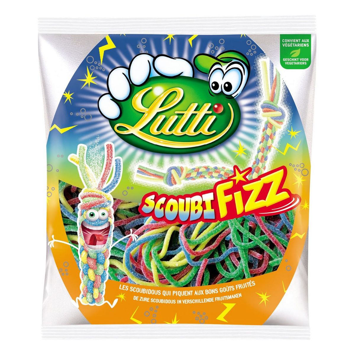 LUTTI Scoubifizz bonbons gélifiés goût fruité 270g