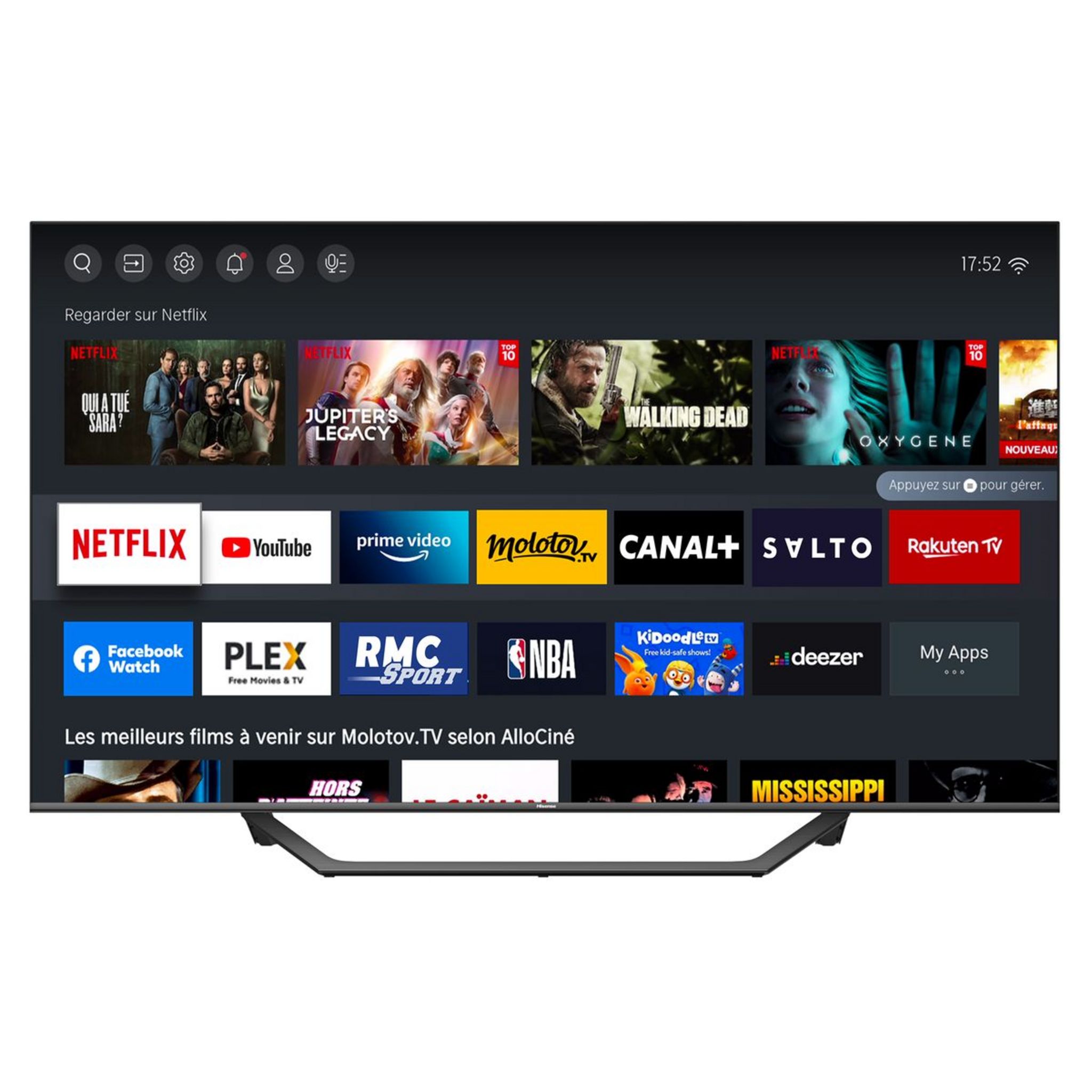 Voir la diapositive 8 : HISENSE 58A7GQ TV QLED 4K UHD 146 cm Smart TV