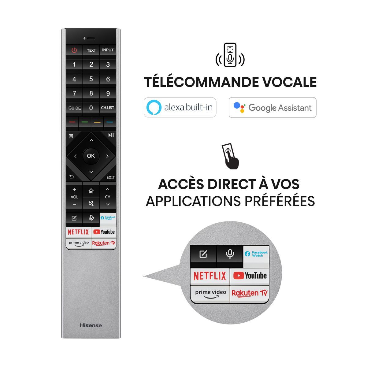 HISENSE  65U8GQ TV QLED 4K Ultra HD PRENIUM 164 cm Smart TV