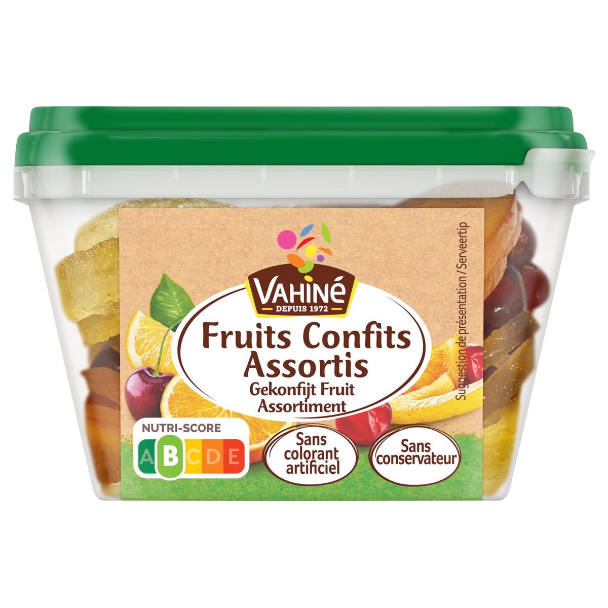 VAHINE Fruits confits assortis sans conservateur 150g