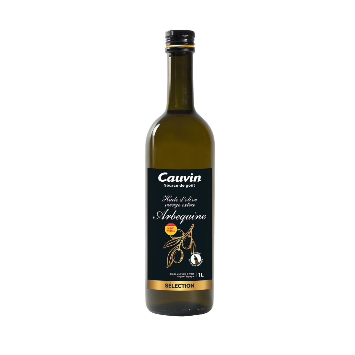 CAUVIN Arbequine huile d'olive vierge extra 1l
