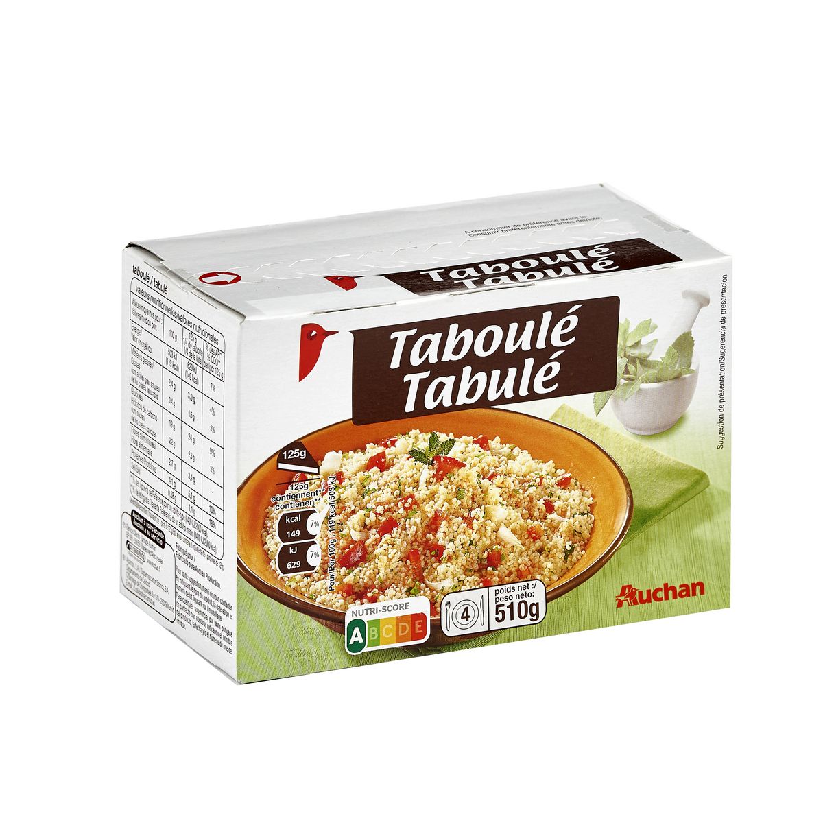 AUCHAN Taboulé 4 personnes 510g