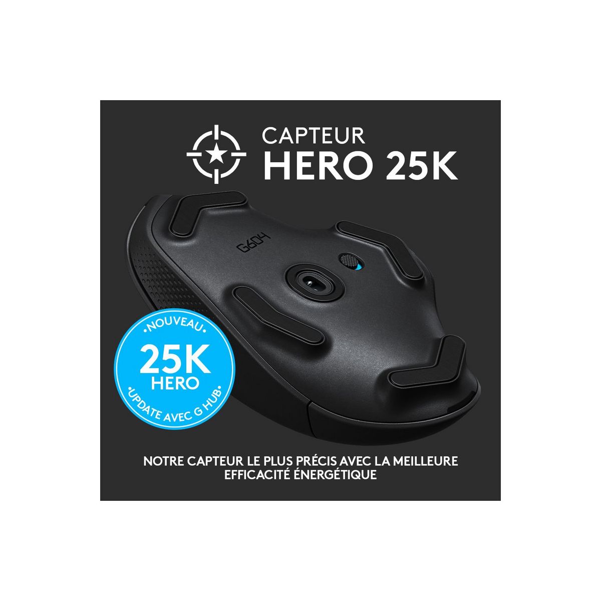 LOGITECH SOURIS SANS FIL GAMING G604 LIGHTSPEED BLUETOOTH NOIR