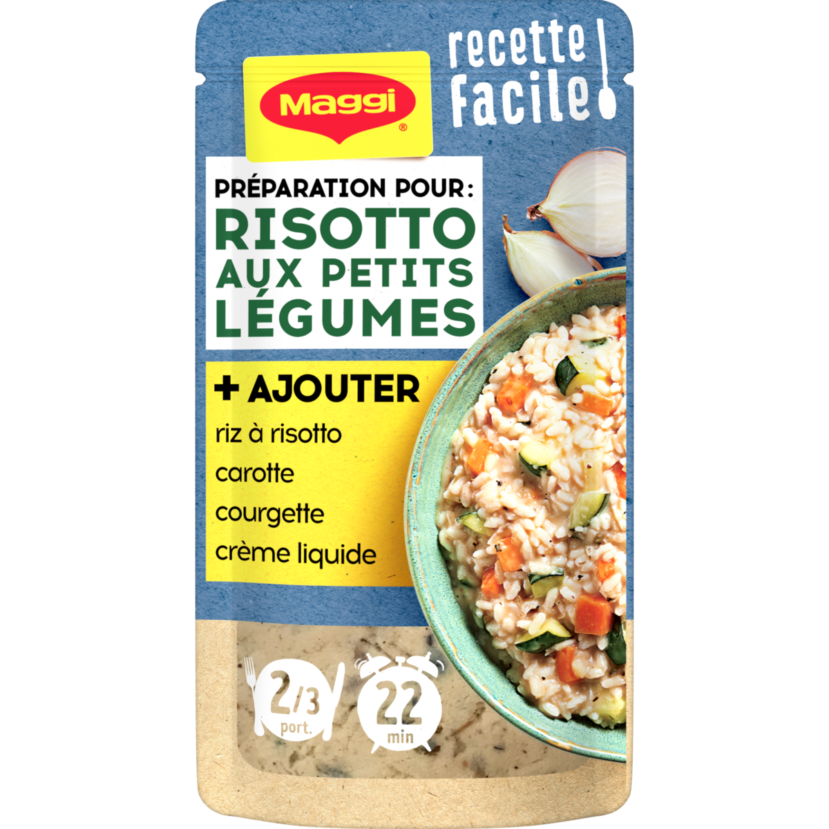 MAGGI Préparation pour risotto aux petits légumes 2 à 3 parts 65g