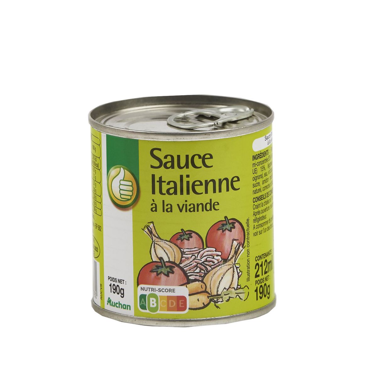 AUCHAN ESSENTIEL Sauce italienne à la viande 190g