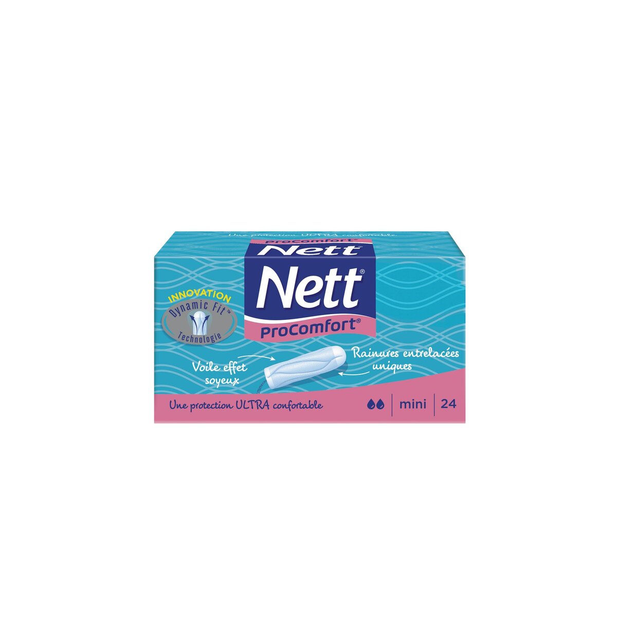 NETT ProComfort tampons voile sans applicateur mini 24 tampons