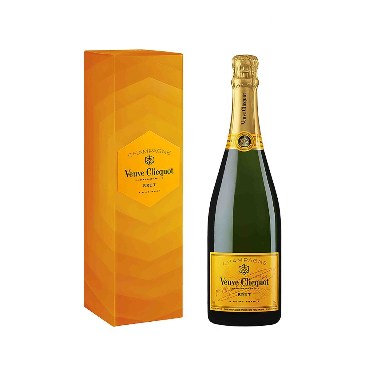 VEUVE CLICQUOT AOP Champagne brut avec étui 75cl