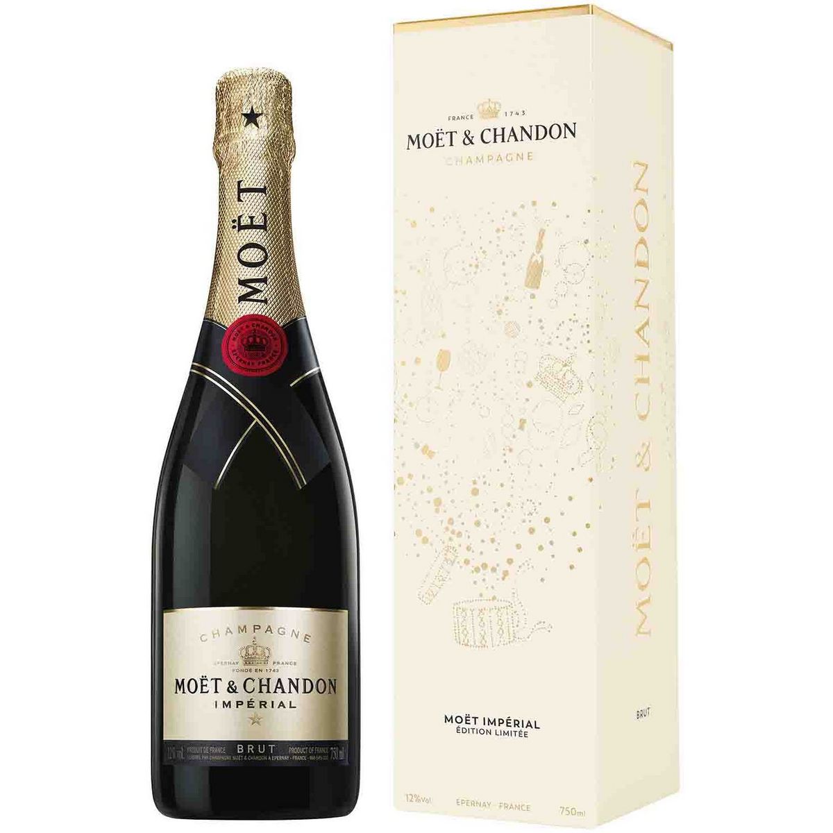 MOET ET CHANDON Champagne impérial brut avec étui 75cl