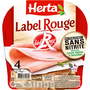 HERTA Jambon cuit supérieur Label Rouge sans nitrite 4 tranches 120g