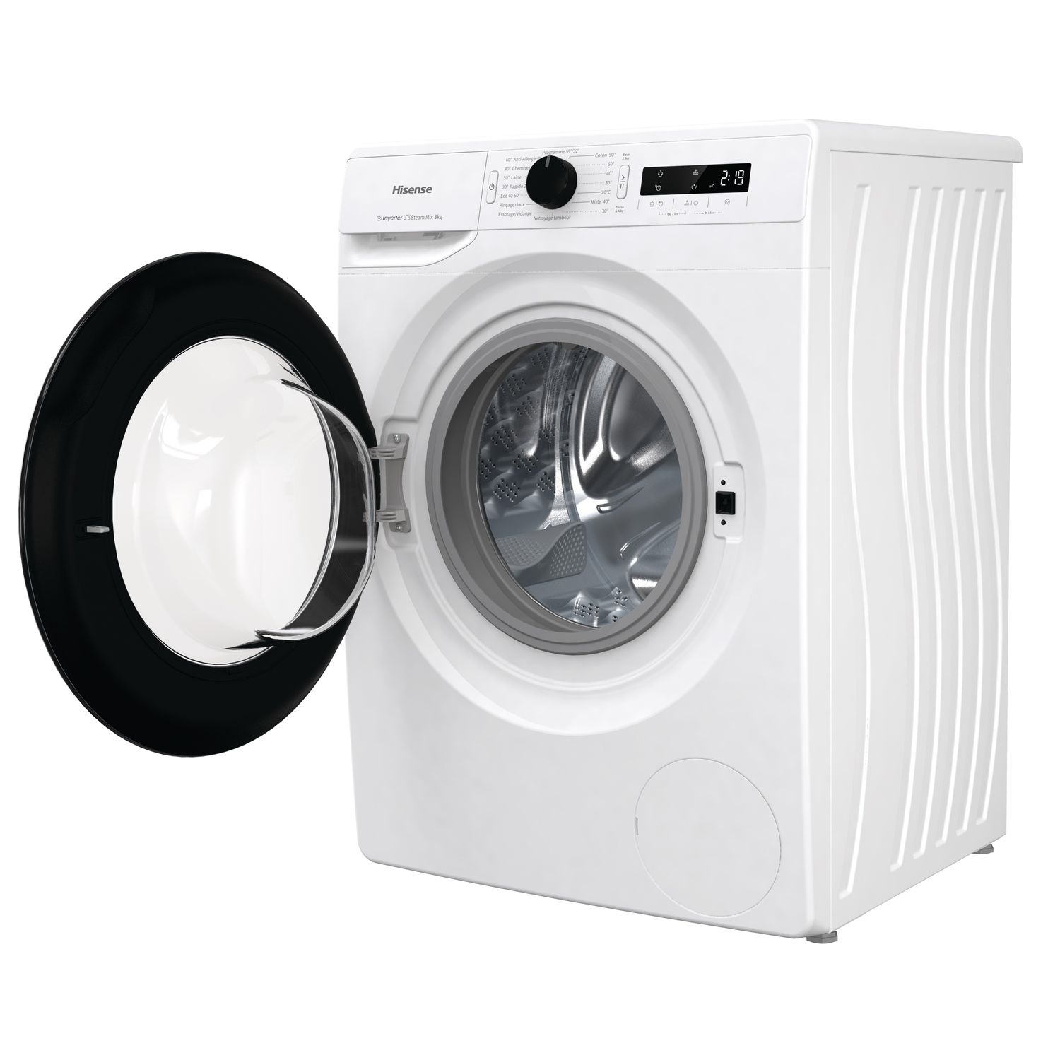 Voir la diapositive 8 : HISENSE Lave linge hublot WFGP80143VM, 8 kg, 1400 T/min, B