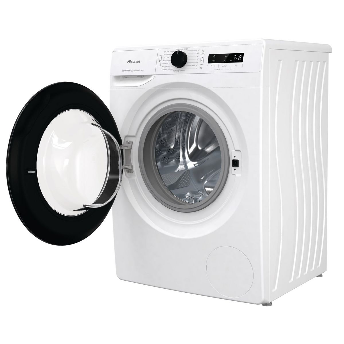 HISENSE Lave linge hublot WFGP80143VM, 8 kg, 1400 T/min, B