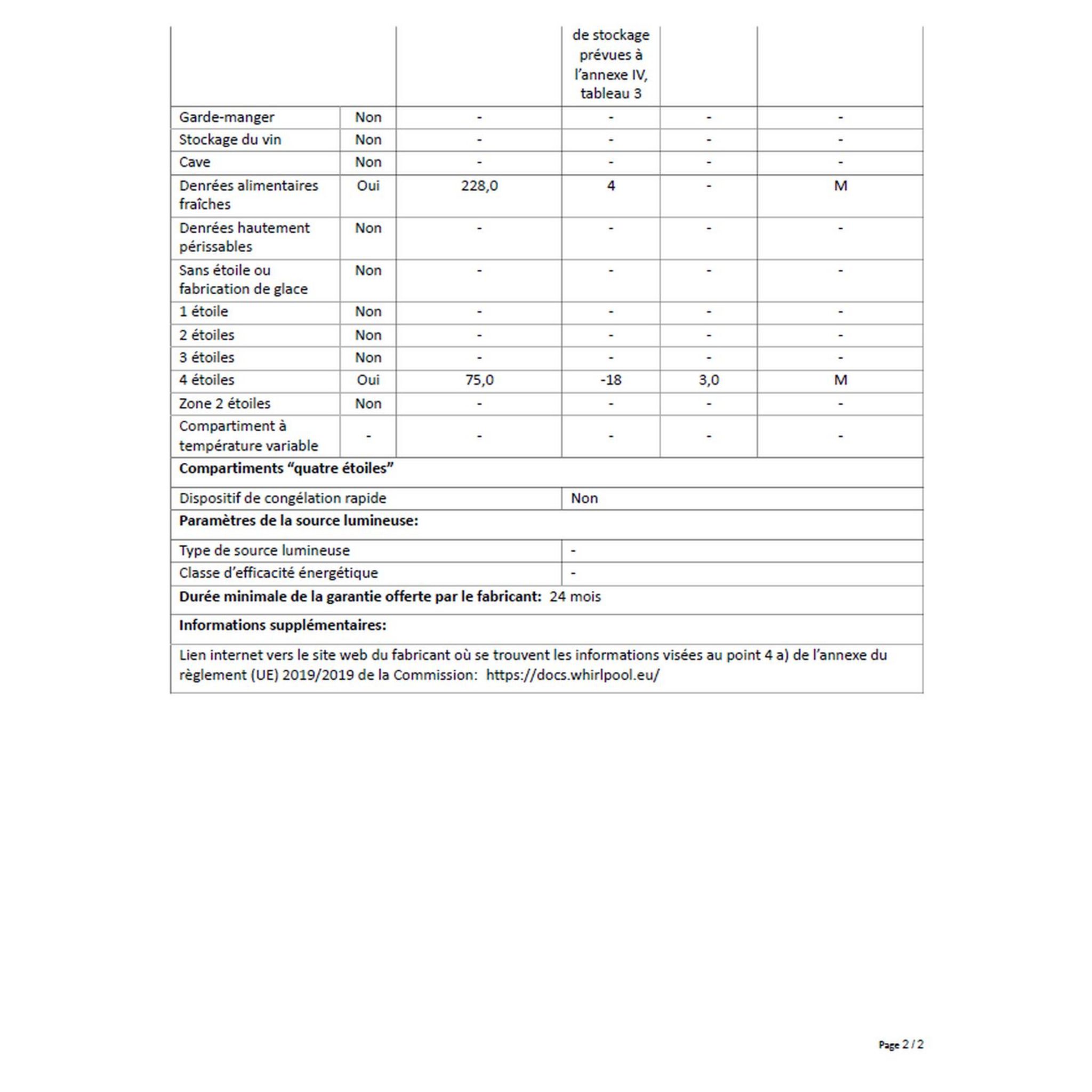 Voir la diapositive 10 : INDESIT Réfrigérateur congélateur 2 portes TIHA17VSI, 303 L, Froid brassé