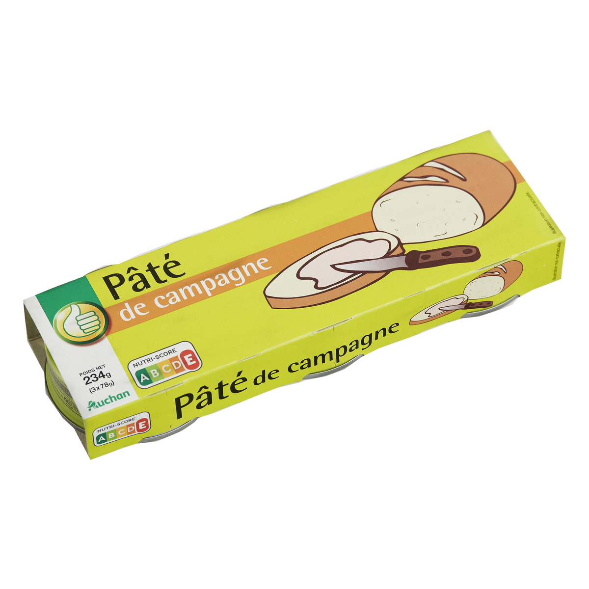 POUCE Pâté de campagne 3x77g