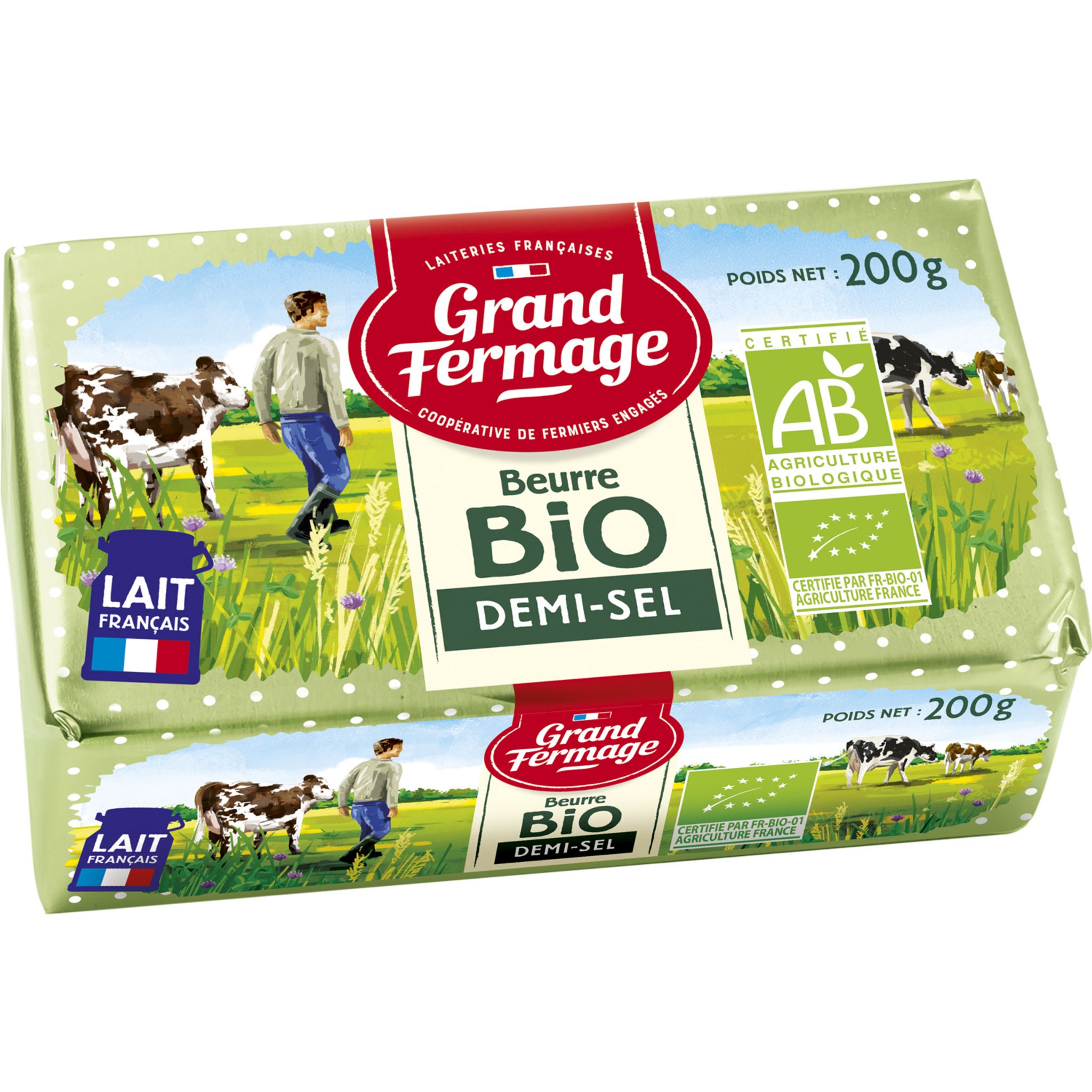 GRAND FERMAGE Beurre demi-sel bio 200g