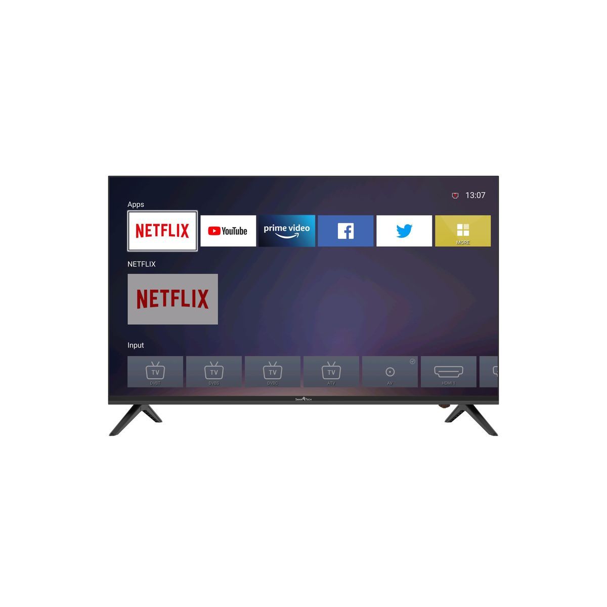 SMARTTECH SMT43S10 TV D-LED 4K Ultra HD 108 cm Smart TV