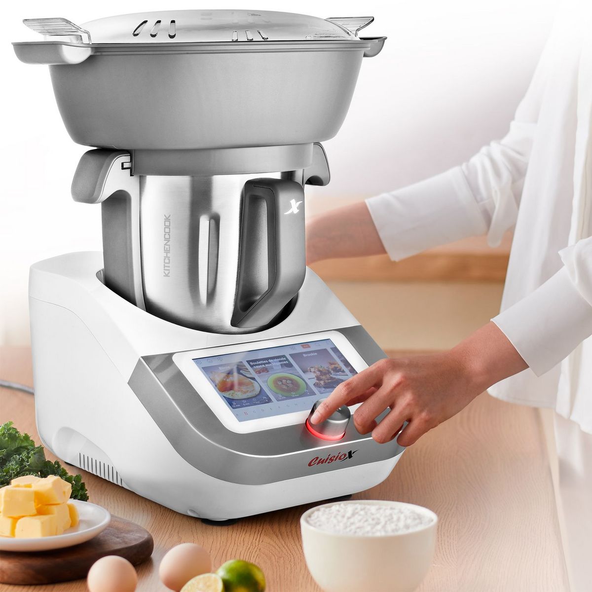 KITCHENCOOK Robot cuiseur multifonction connecté CUISIO X V2 - Gris