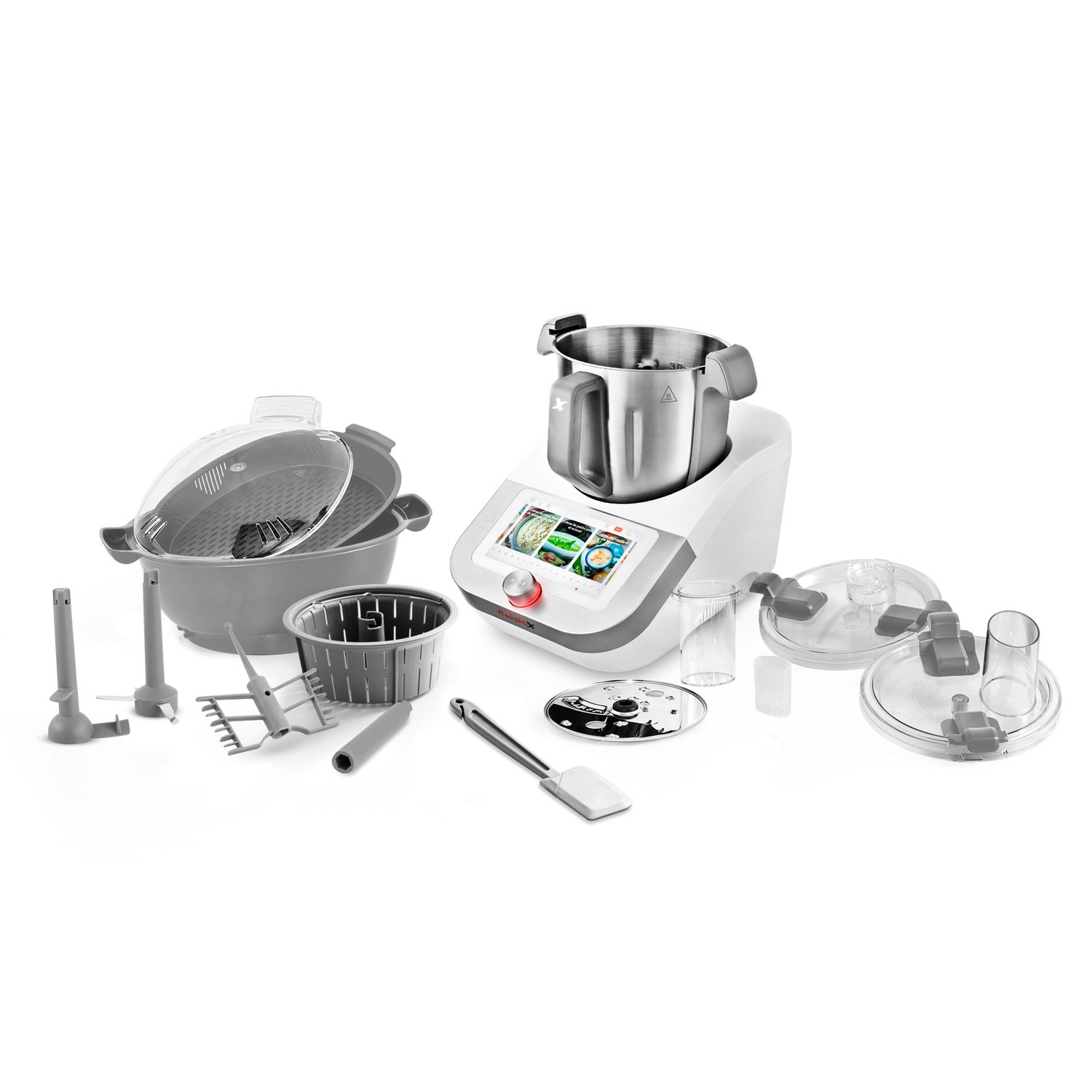 Voir la diapositive 10 : KITCHENCOOK Robot cuiseur multifonction connecté CUISIO X V2 - Gris
