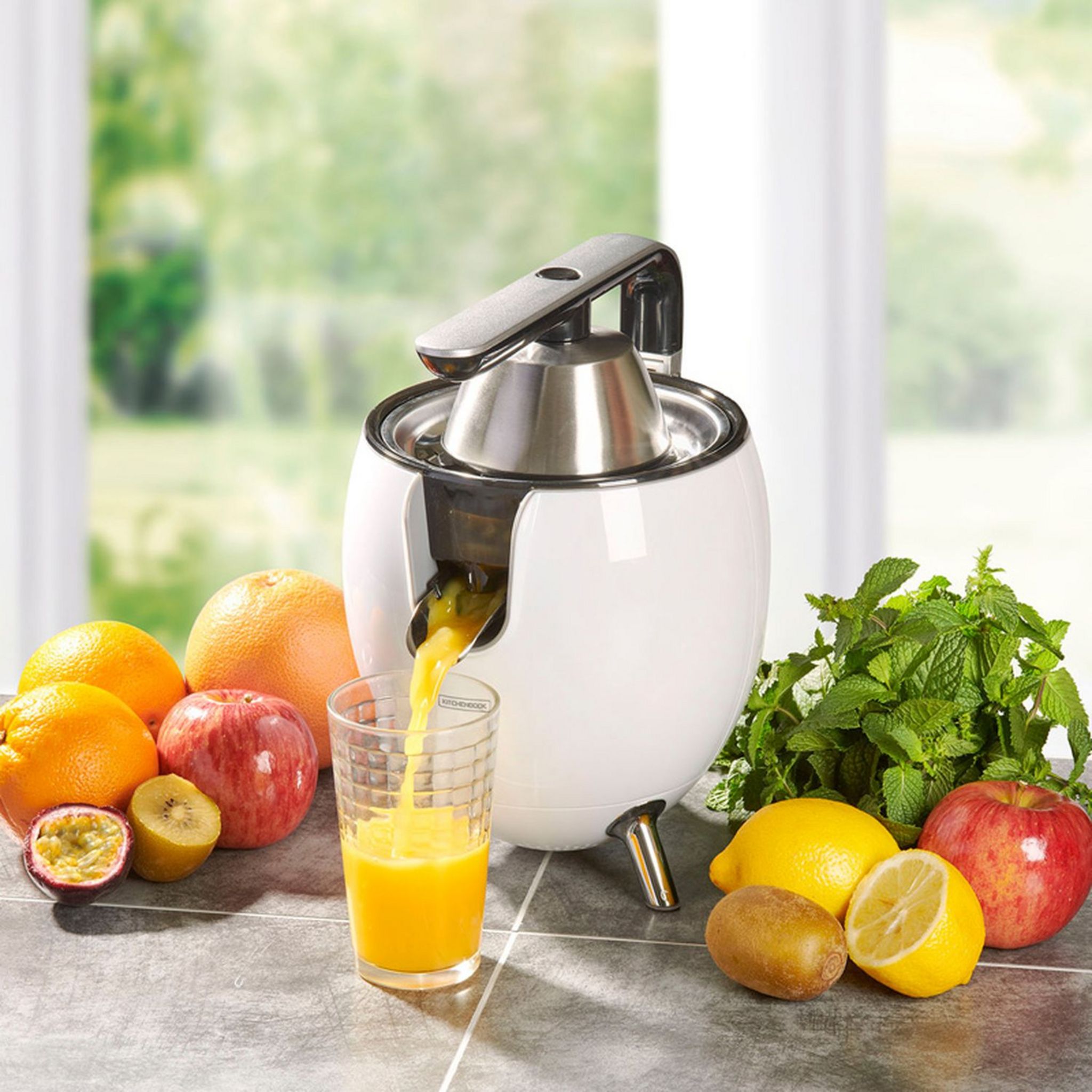 Voir la diapositive 2 : KITCHENCOOK Presse agrume électrique PRESSPOD - Blanc