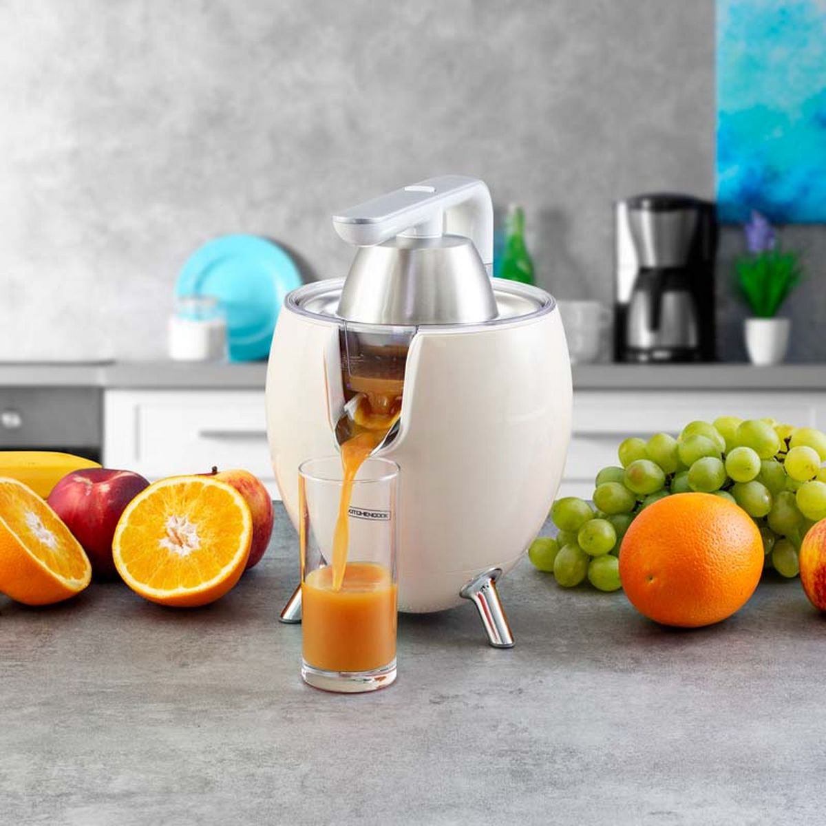 KITCHENCOOK Presse agrume électrique PRESSPOD - Crème