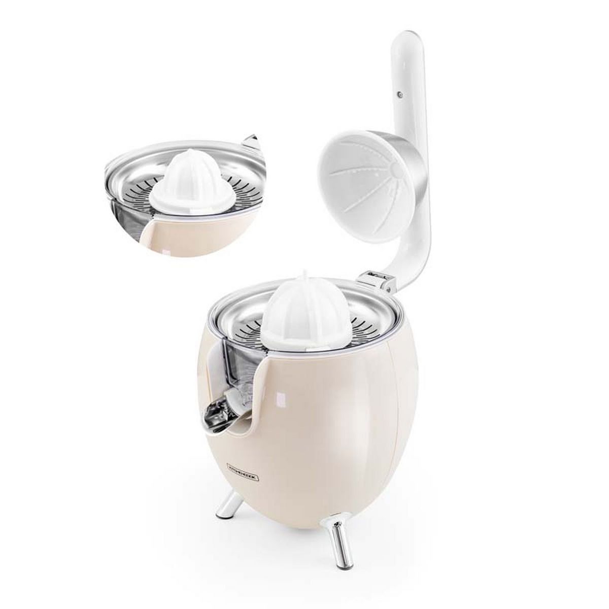 KITCHENCOOK Presse agrume électrique PRESSPOD - Crème