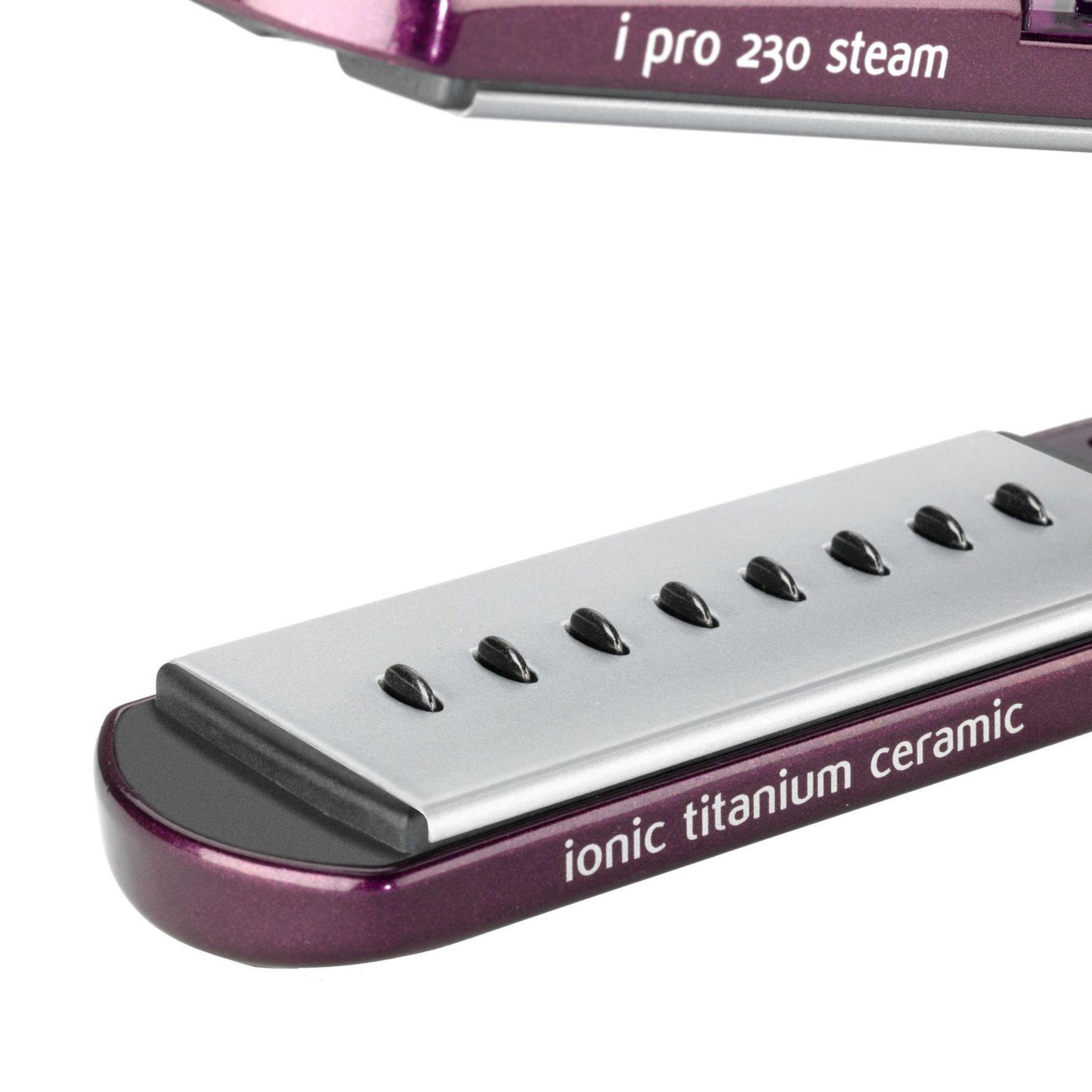 Voir la diapositive 2 : BABYLISS Lisseur céramique fontion vapeur et ionique I-PRO 230 - Violet
