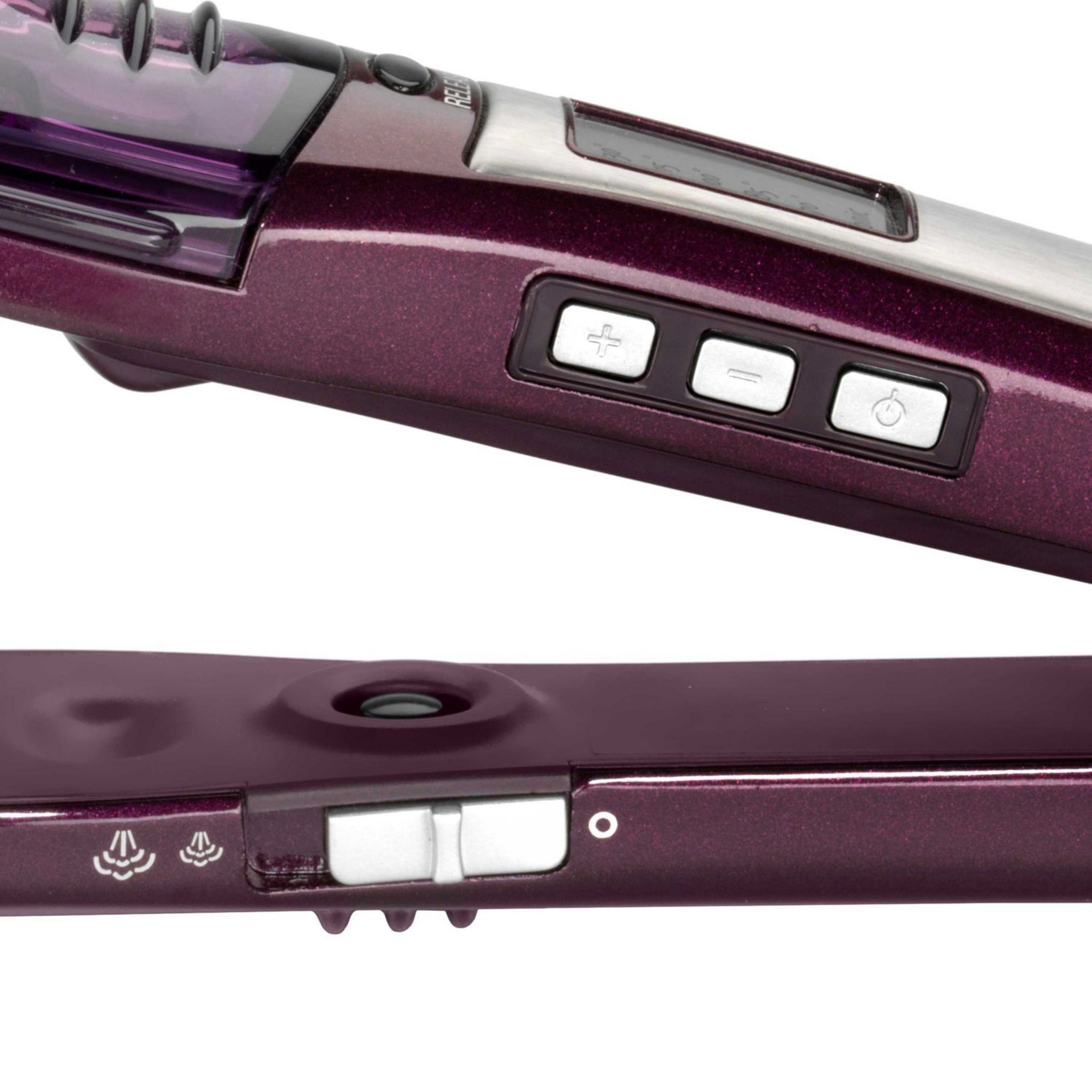Voir la diapositive 5 : BABYLISS Lisseur céramique fontion vapeur et ionique I-PRO 230 - Violet