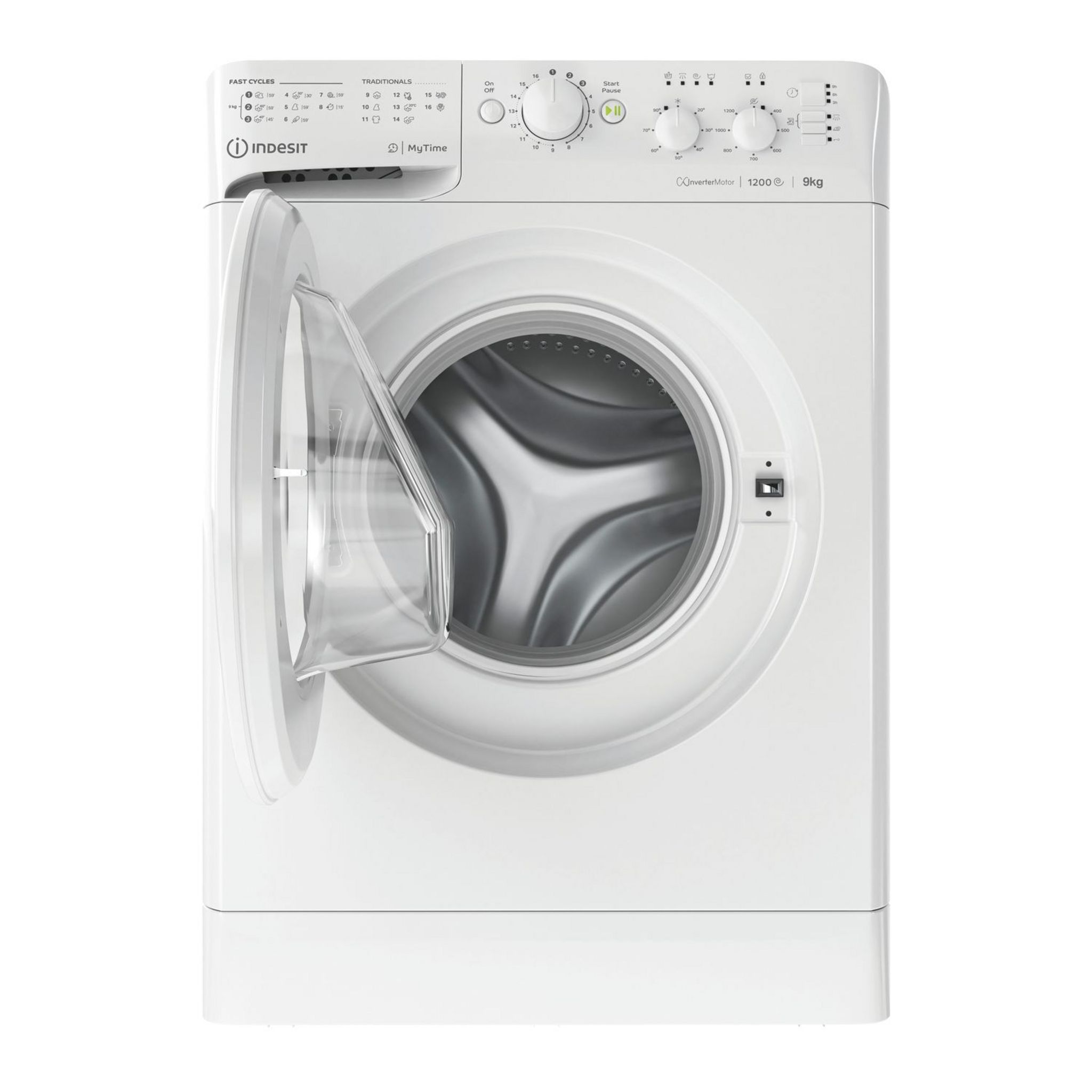 Voir la diapositive 9 : INDESIT Lave linge hublot MTWC91284WEU, 9 kg, 1200 T/min