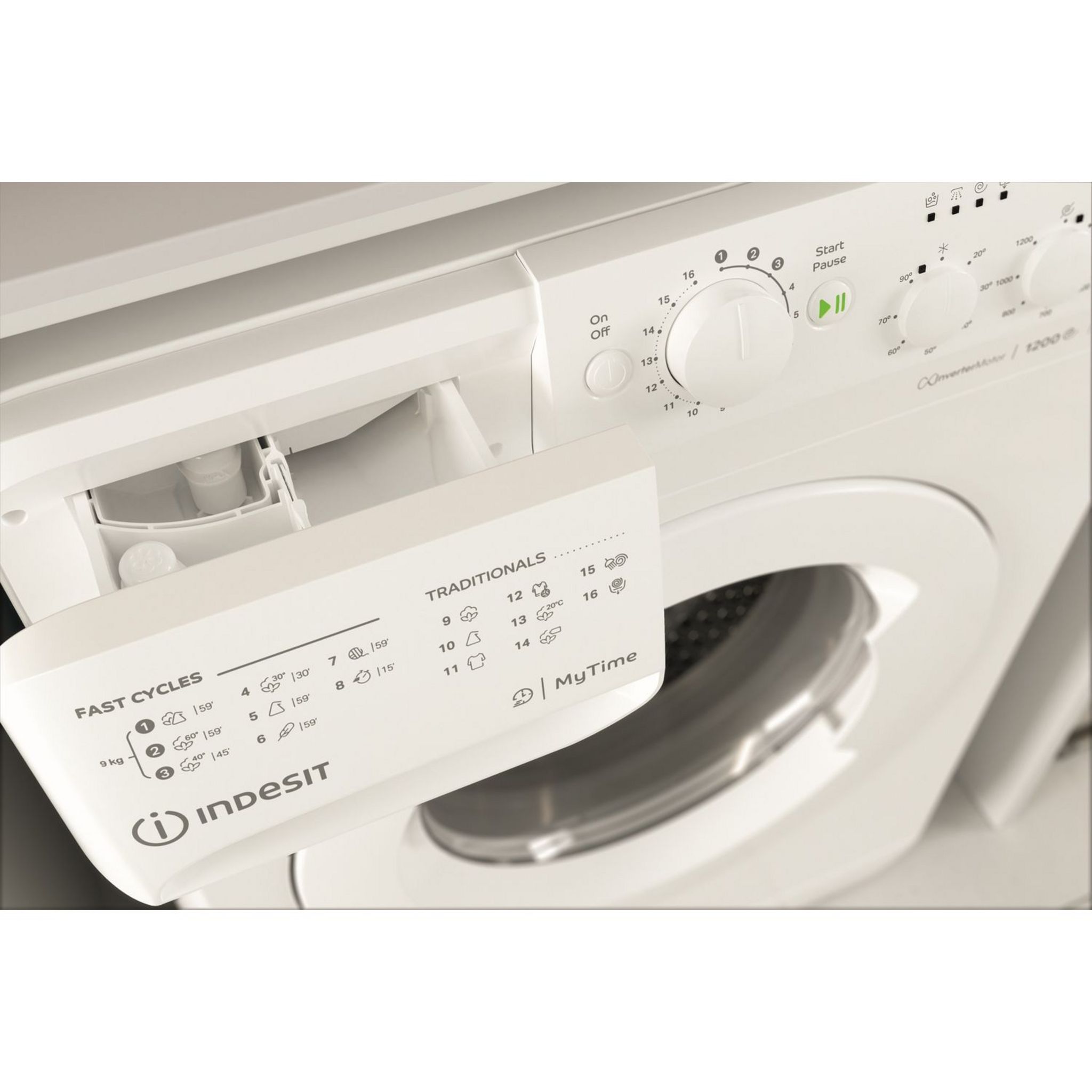 Voir la diapositive 7 : INDESIT Lave linge hublot MTWC91284WEU, 9 kg, 1200 T/min