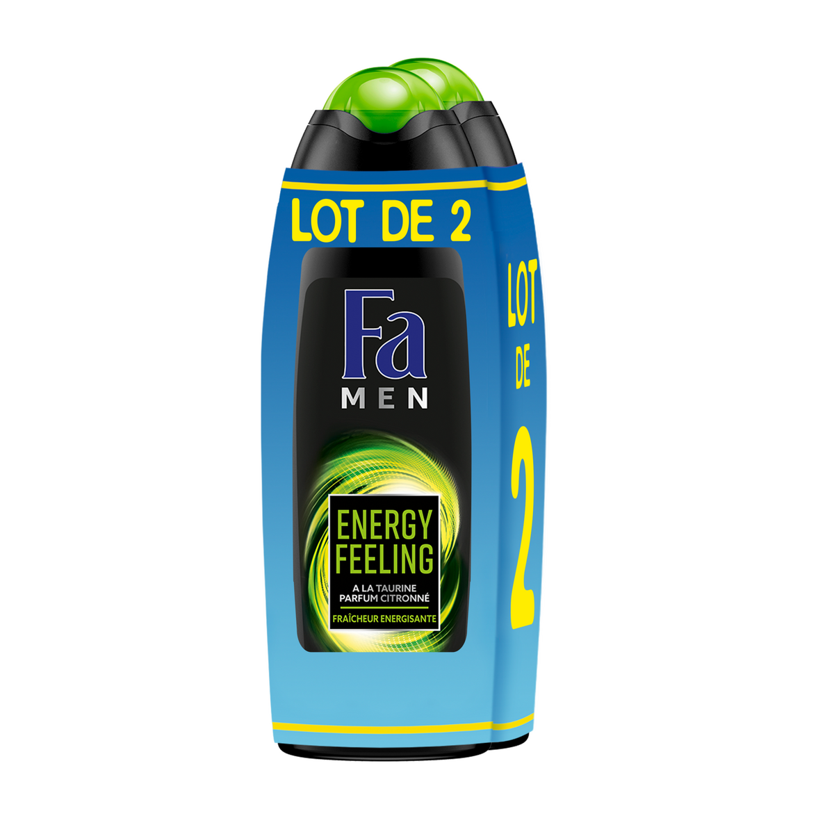 FA MEN Energy Feeling gel douche parfum citronné 2x250ml