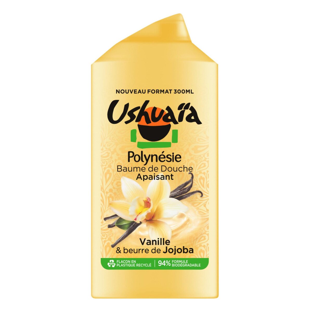 USHUAIA Baume de douche apaisant Polynésie vanille et beurre de jojoba ...