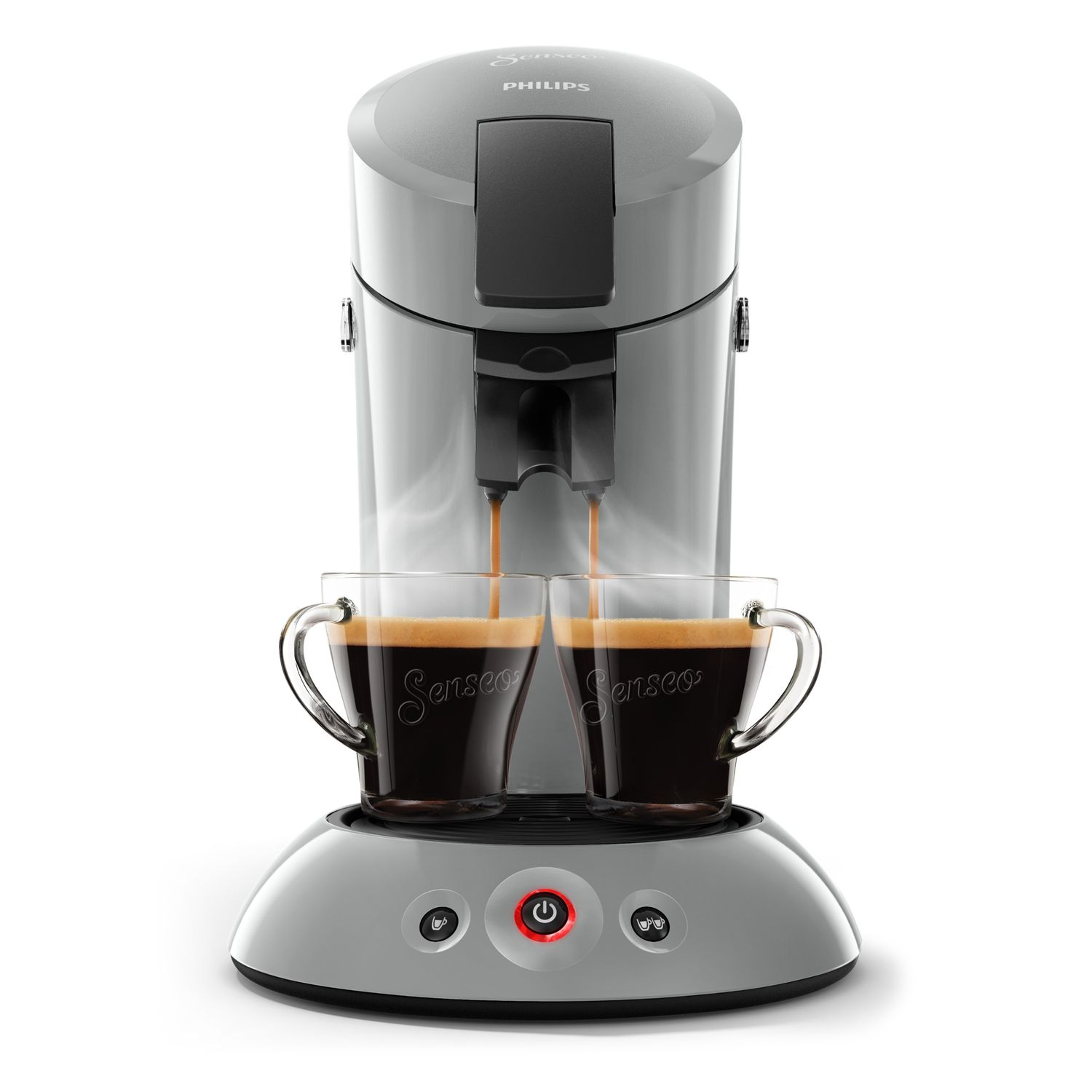 Voir la diapositive 4 : PHILIPS Cafetière à dosette Senseo HD6553/71 - Gris