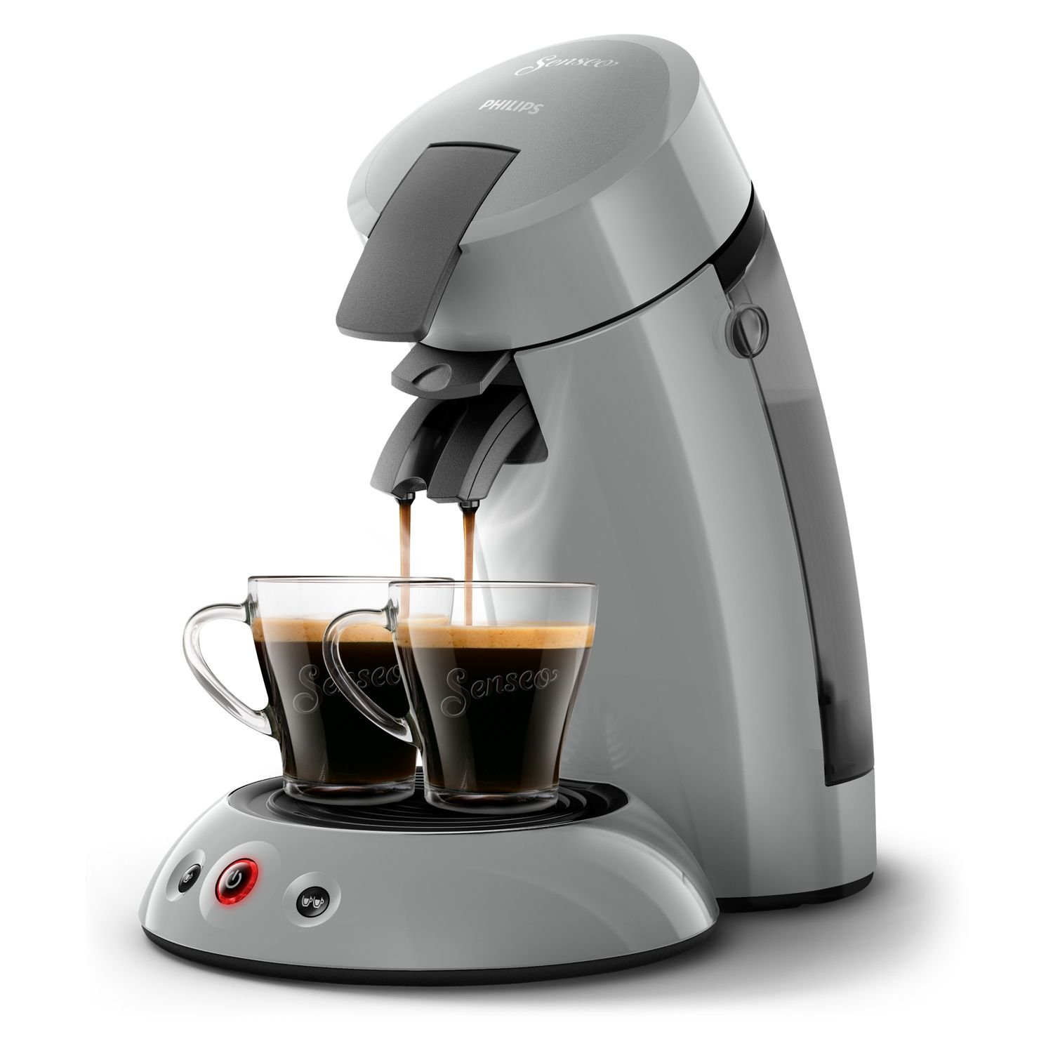 Voir la diapositive 2 : PHILIPS Cafetière à dosette Senseo HD6553/71 - Gris