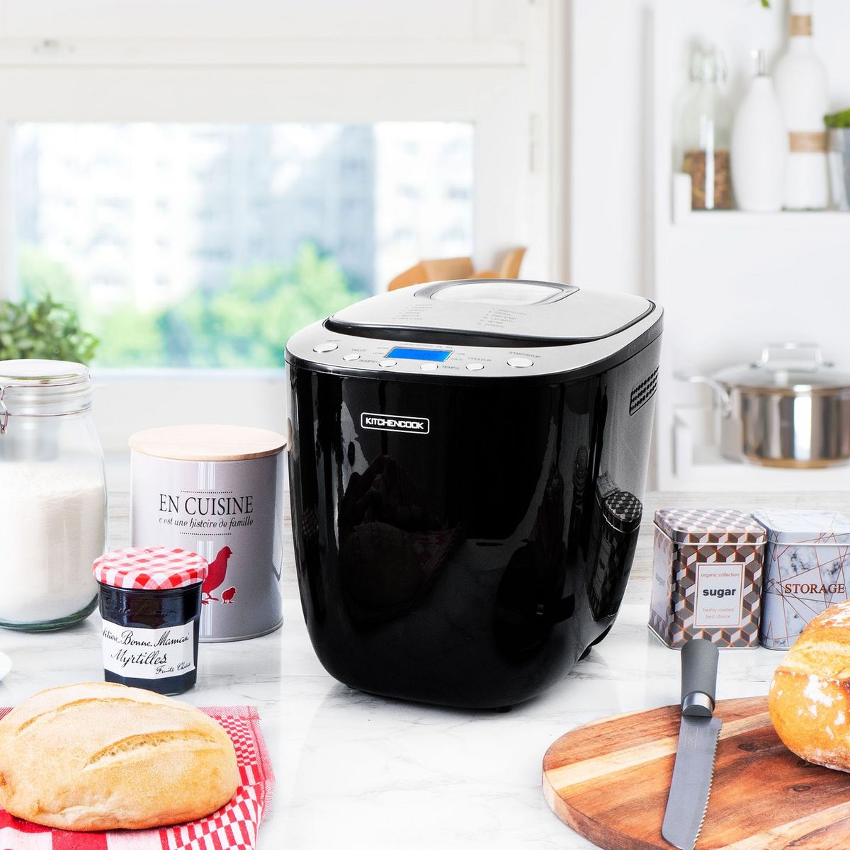 KITCHENCOOK Machine à pain SMART B - Noir